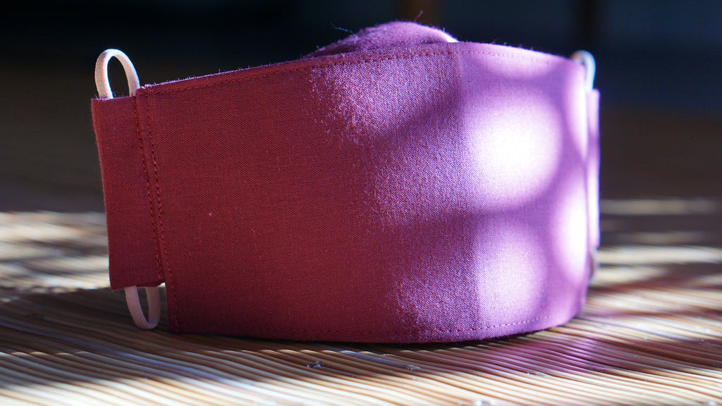 Origami Face Mask - Amaranth - 'Okika Cloth
