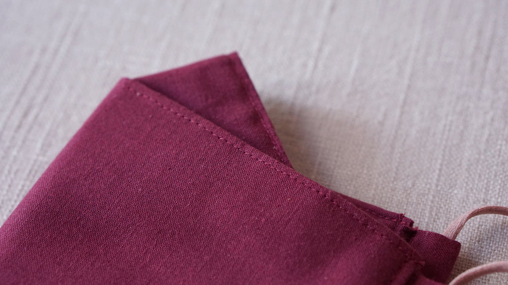 Origami Face Mask - Amaranth - 'Okika Cloth