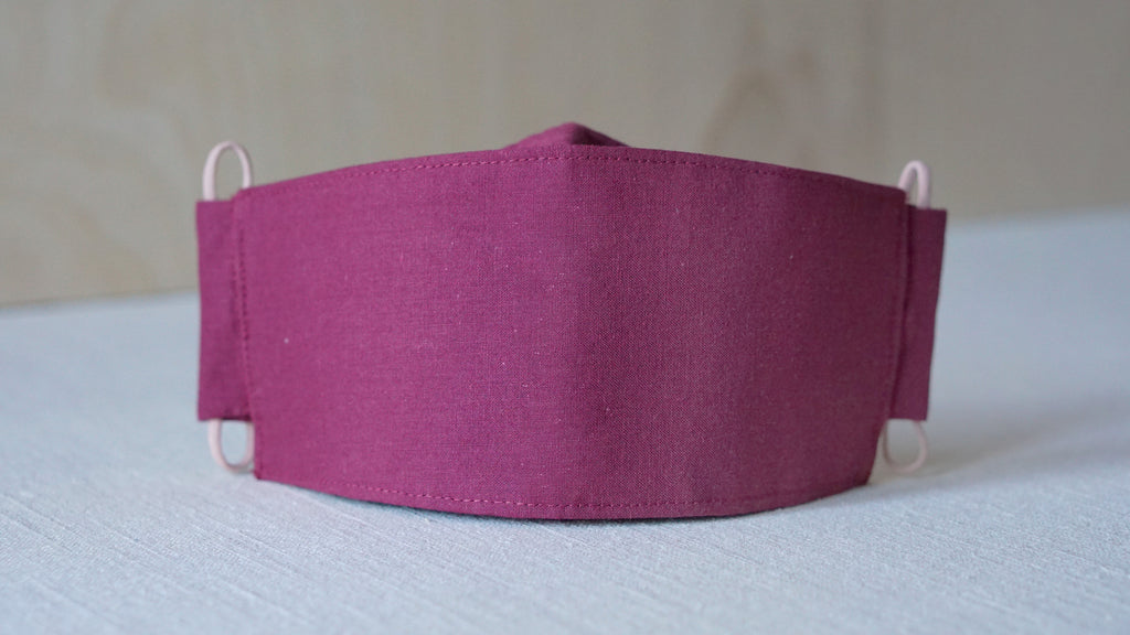 Origami Face Mask - Amaranth - 'Okika Cloth