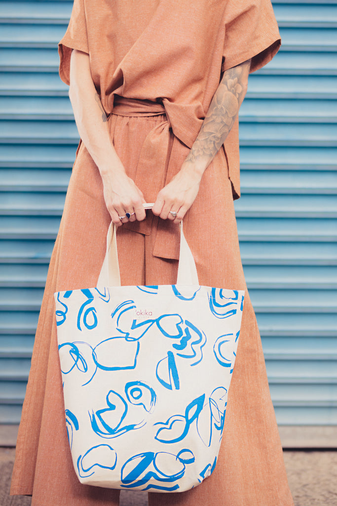 Conical Tote - 'Okika Cloth