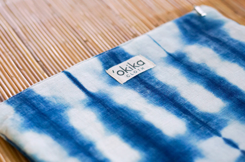 Shibori Zip Pouch - 'Okika Cloth