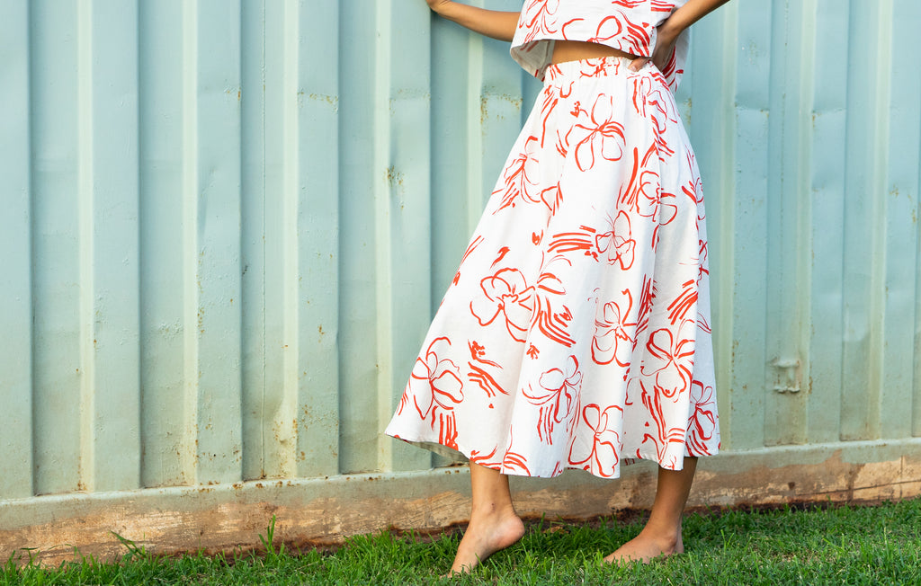 Midi Skirt - 'Okika Cloth