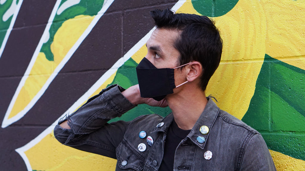 Origami Face Mask - Obsidian - 'Okika Cloth