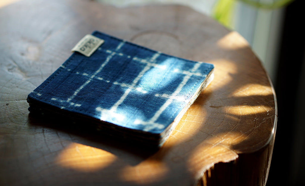 Indigo Shibori Coasters - 'Okika Cloth