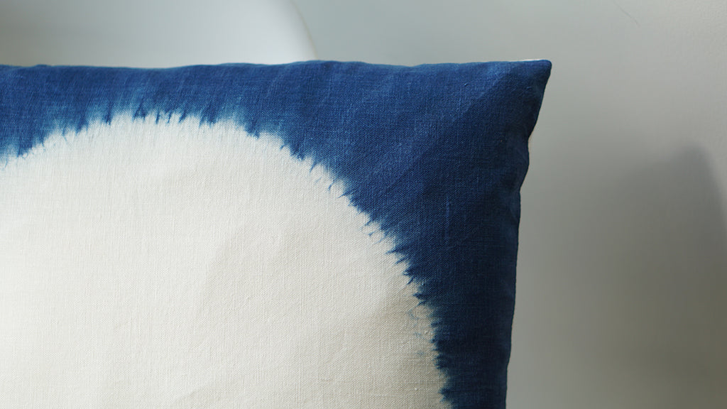 Indigo Shibori Pillow - 'Okika Cloth