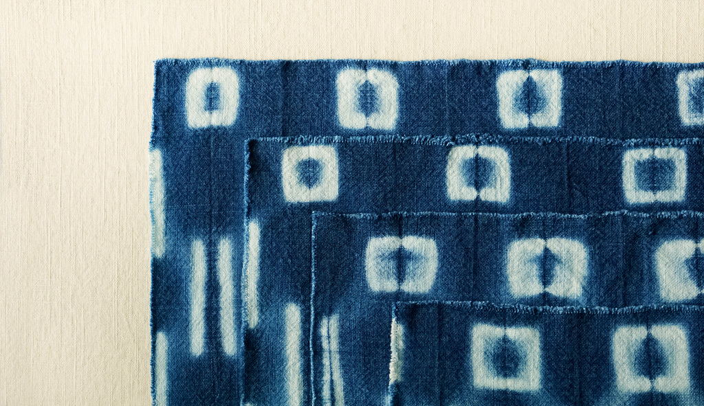 Indigo Shibori Placemats - 'Okika Cloth