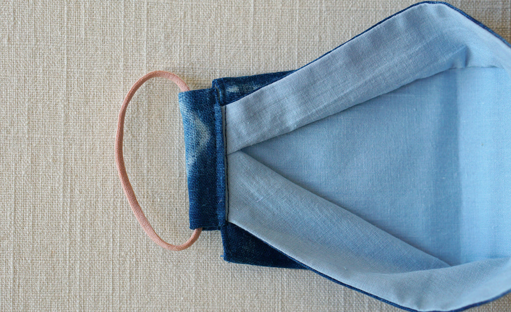Origami Face Mask - Indigo - 'Okika Cloth