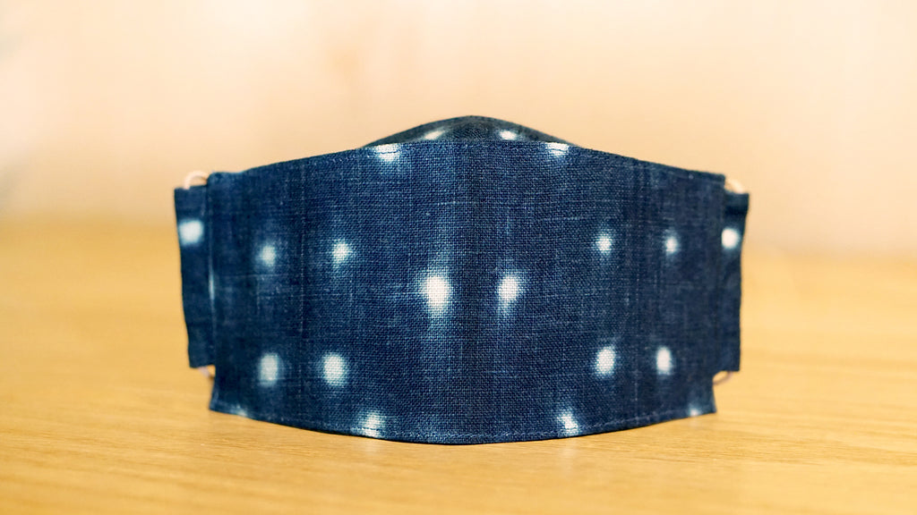 Origami Face Mask - Shibori Constellation - 'Okika Cloth