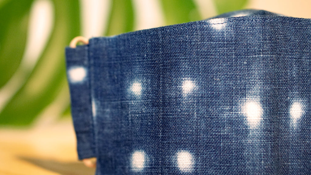 Origami Face Mask - Shibori Constellation - 'Okika Cloth