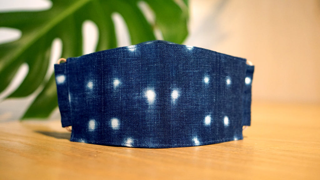 Origami Face Mask - Shibori Constellation - 'Okika Cloth