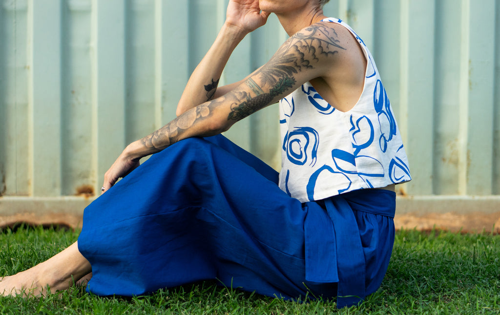 Tie Trouser - 'Okika Cloth